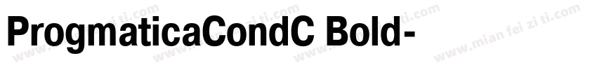 ProgmaticaCondC Bold字体转换